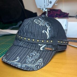 Vintage Diesel studded embroidered cap